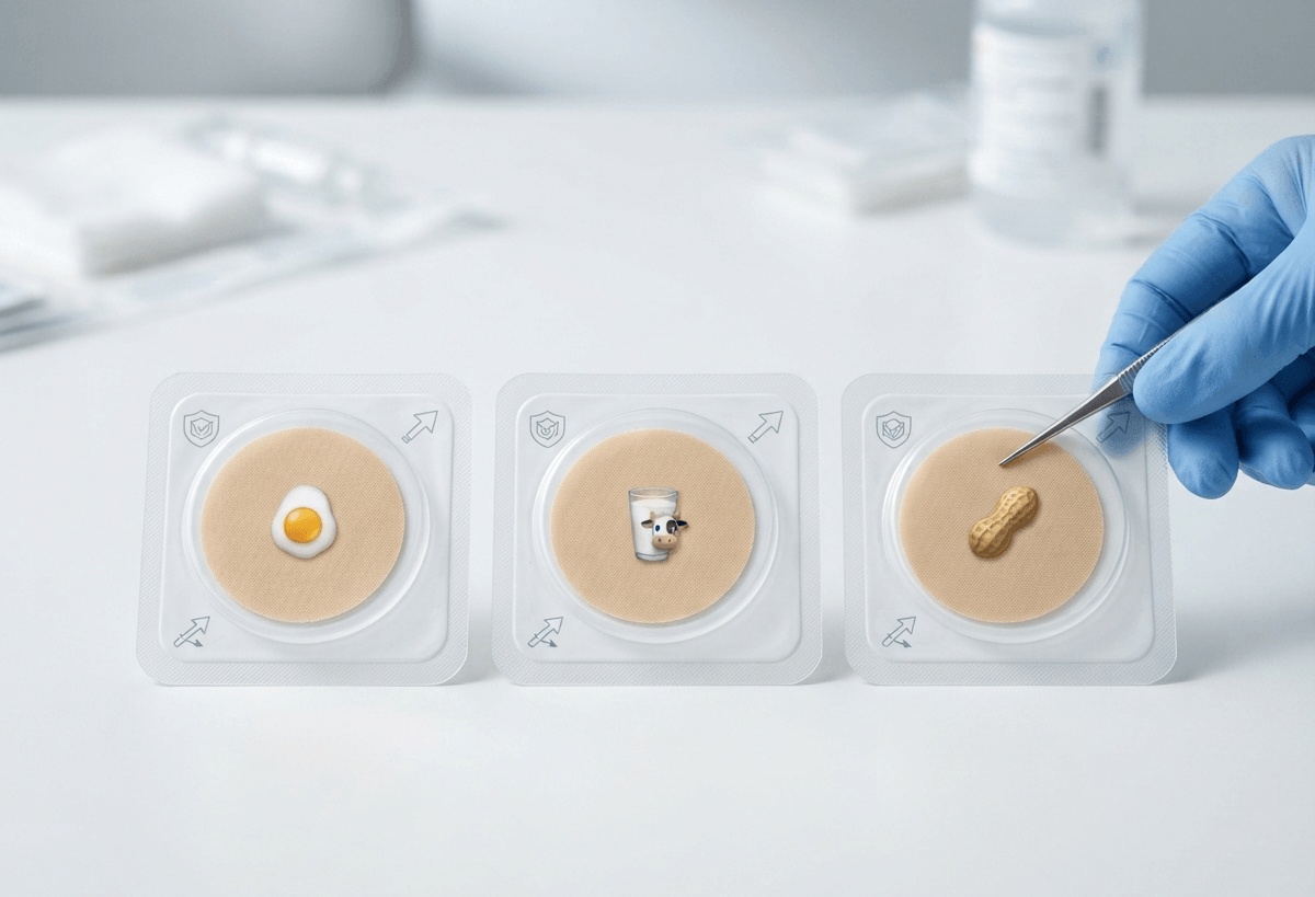 The Viaskin patch comes in egg, cow’s milk and peanut versions